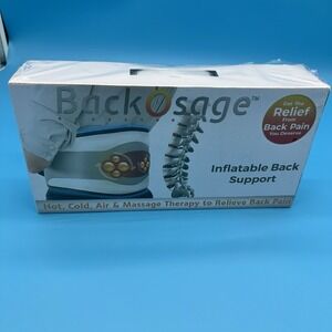 IGIA BackOsage Inflatable Back Support 8-in-1 Heat Massage Therapy‎ Belt New